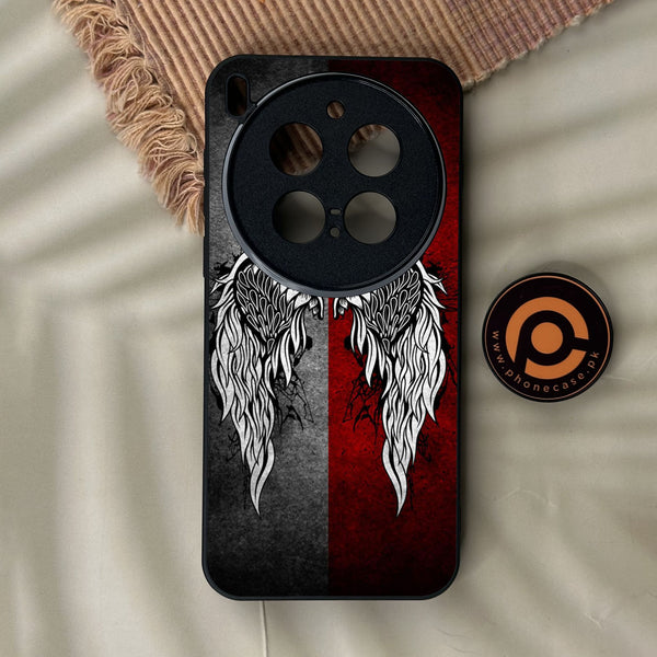 Vivo X300 Pro - Angel Wings Design 2 - Premium Metal Printed Soft Bumper Shock Proof Case