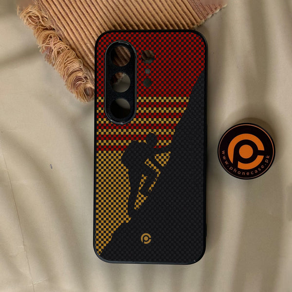 Tecno Camon 50 4G - Classic Weave Design 2 - Premium Metal Printed Soft Bumper Shock Proof Case