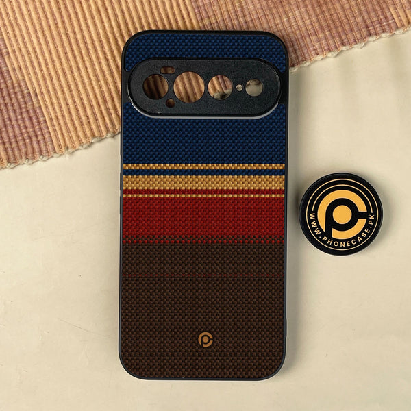 Google Pixel 11 Pro XL - Classic Weave Design 1 - Premium Metal Printed Soft Bumper Shock Proof Case