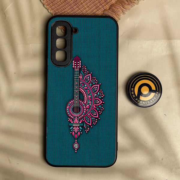 Infinix Hot 70 - Classic Weave Design 19 - Premium Metal Printed Soft Bumper Shock Proof Case