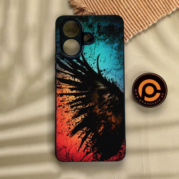 Vivo V60 Lite  - Angel 2.0 Design 9 - Premium Metal Printed Soft Bumper Shock Proof Case