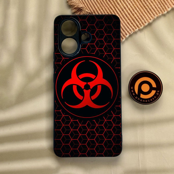 Vivo V60 Lite  - Biohazard Design 8 - Premium Metal Printed Soft Bumper Shock Proof Case