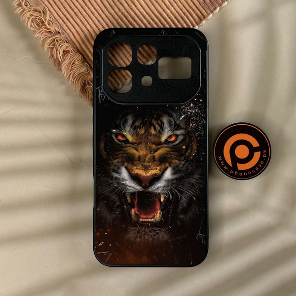 Infinix Note 60 - Tiger Design 9 - Premium Metal Printed Soft Bumper Shock Proof Case