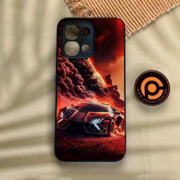 Oppo A6 Pro - Racing Design 7 - Premium Metal Printed Soft Bumper Shock Proof Case