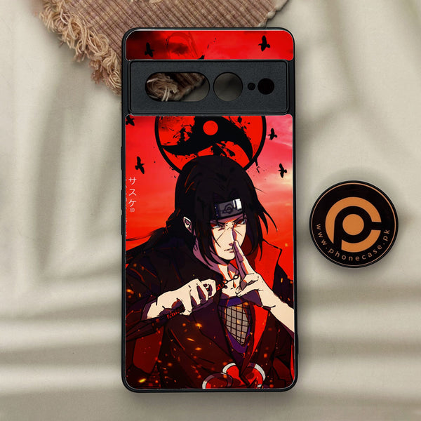 Google Pixel 7 Pro - Uchiha Itachi - Premium Metal Printed Soft Bumper Shock Proof Case