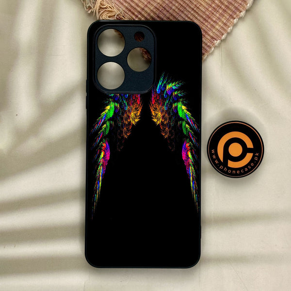 Realme Note 70 - Angel Wings Design 10 - Premium Metal Printed Soft Bumper Shock Proof Case