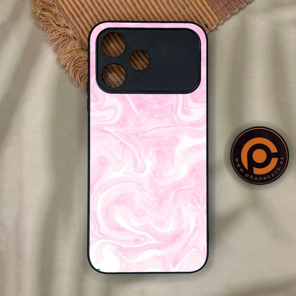 Oppo A6C - Pink Design 9 - Premium Metal Printed Soft Bumper Shock Proof Case