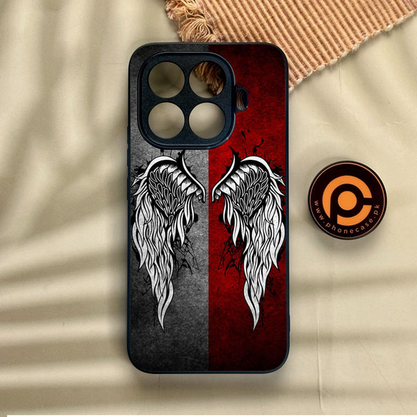 Xiaomi 15T Pro - Angel Wings Design 2 - Premium Metal Printed Soft Bumper Shock Proof Case