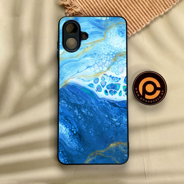 Samsung Galaxy A07 - Blue 2.0 Design 5 - Premium Metal Printed Soft Bumper Shock Proof Case