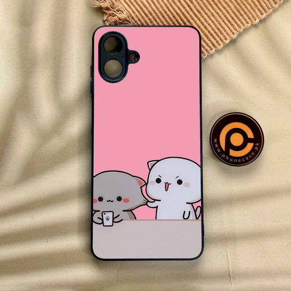 Samsung Galaxy A07 - Cute Bubu Dudu Design 2 - Premium Metal Printed Soft Bumper Shock Proof Case