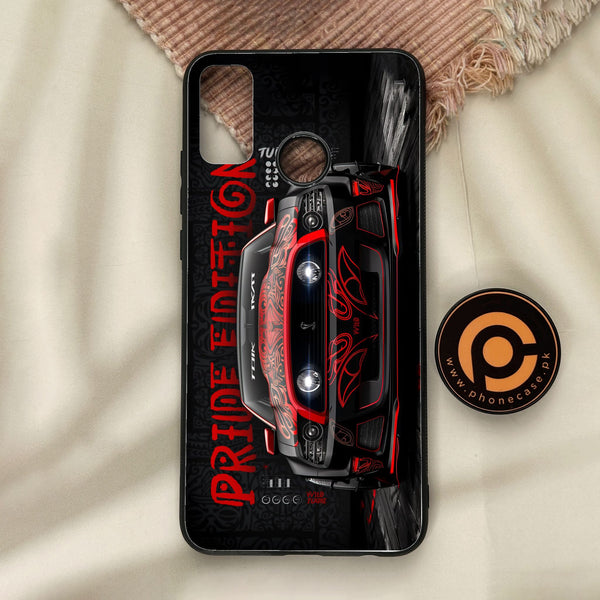 Honor 9X Lite - Cobra X Racing Car - Premium Metal Printed Soft Bumper Shock Proof Case