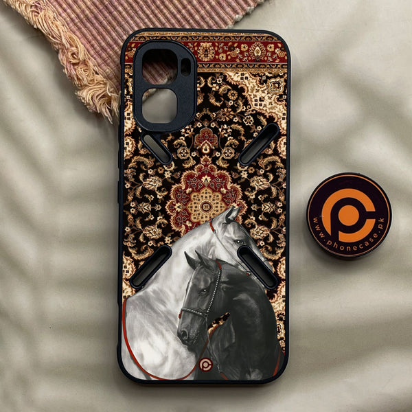 Infinix GT 50 Pro - Horse Heritage - Premium Metal Printed Soft Bumper Shock Proof Case