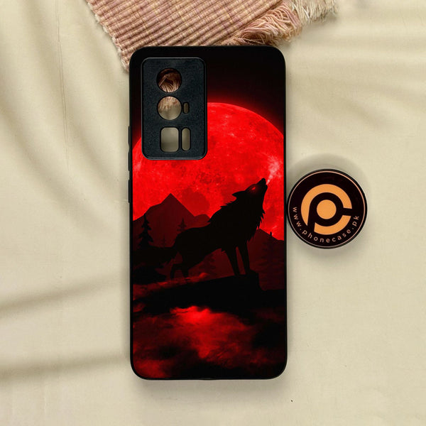 Xiaomi Redmi K60 Pro - Wolf Design 5 - Premium Metal Printed Soft Bumper Shock Proof Case
