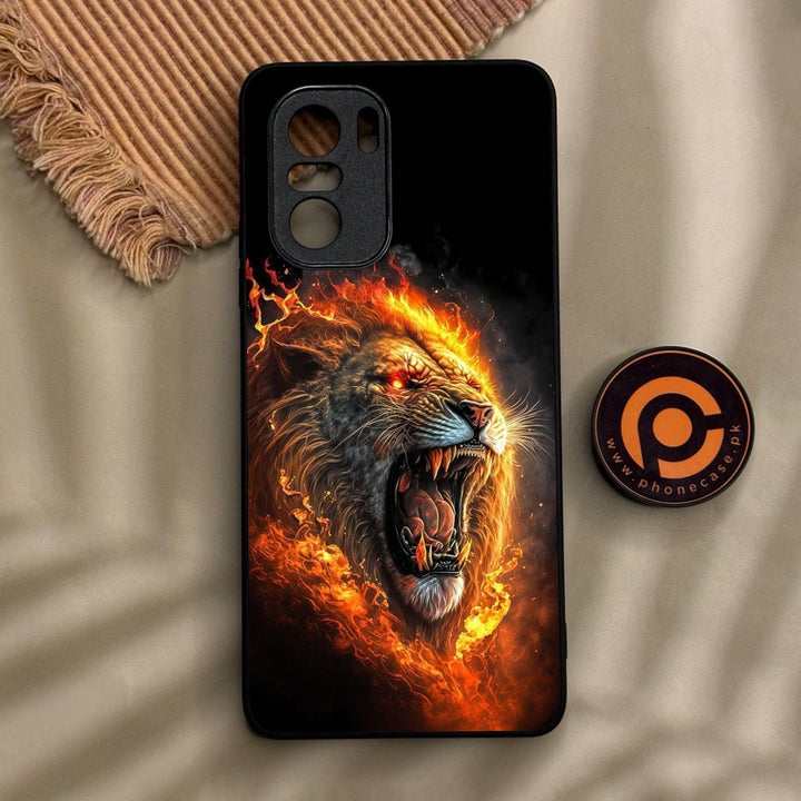 Xiaomi Redmi K40 - Tiger 2.0 Design 4 - Premium Metal Printed Soft Bumper Shock Proof Case