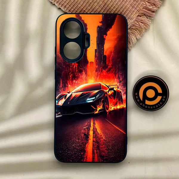 Xiaomi Poco F7 - Racing Design 1 - Premium Metal Printed Soft Bumper Shock Proof Case
