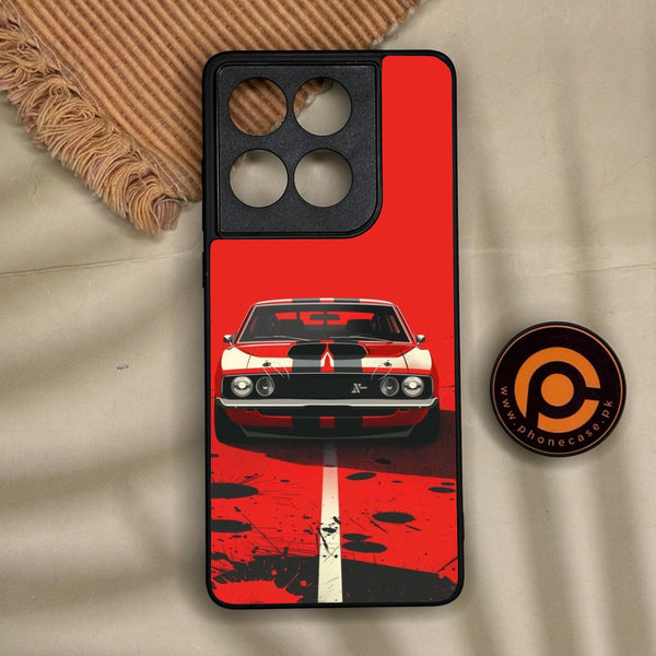 Motorola Edge 60 Fusion - Classic Racer Vibes - Premium Metal Printed Soft Bumper Shock Proof Case