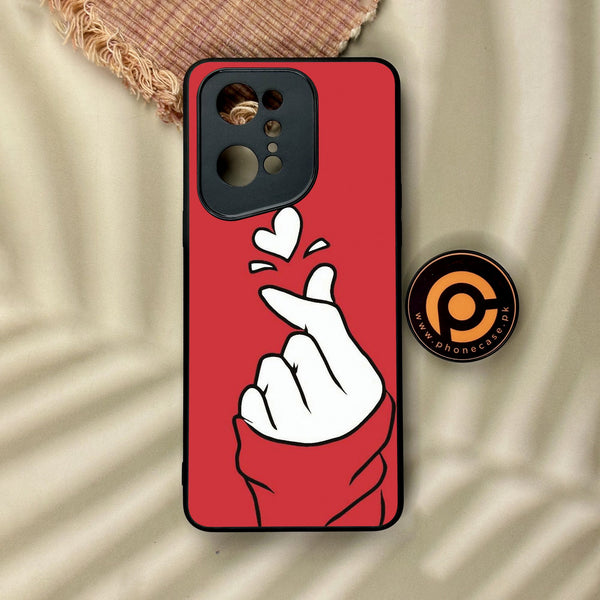 Oppo Find X5 Pro - Finger Heart Bts - Premium Metal Printed Soft Bumper Shock Proof Case