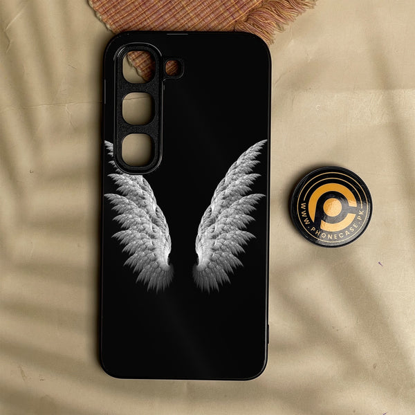 Infinix Hot 70 Pro - Angel Wings Design 6 - Premium Metal Printed Soft Bumper Shock Proof Case