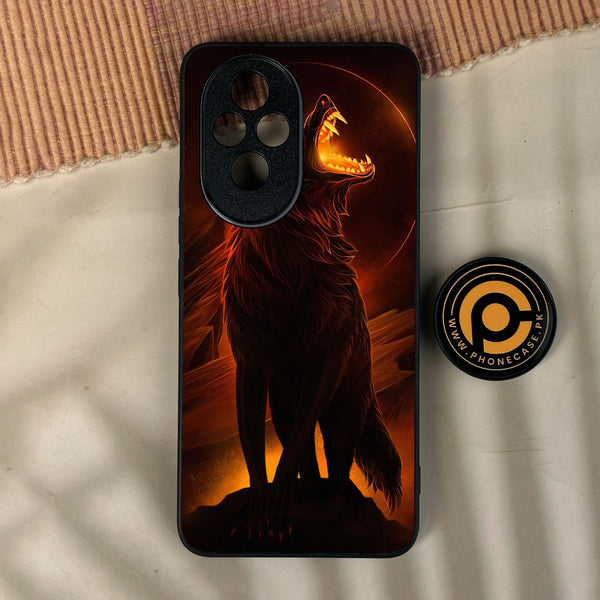 Honor 200 - Wolf Design 6 - Premium Metal Printed Soft Bumper Shock Proof Case