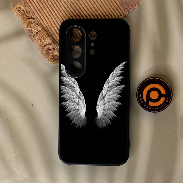 Tecno Camon 50 Pro 4G - Angel Wings Design 6 - Premium Metal Printed Soft Bumper Shock Proof Case
