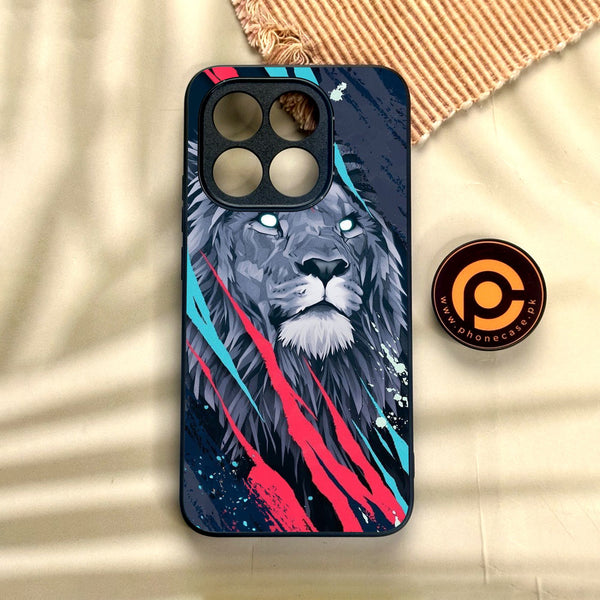 Xiaomi 15T - Abstract Animated Lion - Premium Metal Printed Soft Bumper Shock Proof Case