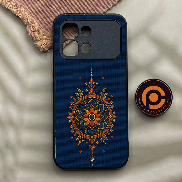 Infinix Note Edge - Classic Weave Design 28 - Premium Metal Printed Soft Bumper Shock Proof Case