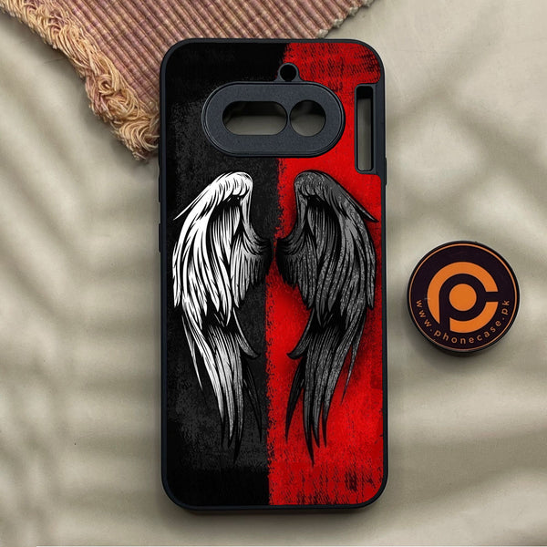 Nothing Phone 4a - Angel 2.0 Design 10 - Premium Metal Printed Soft Bumper Shock Proof Case