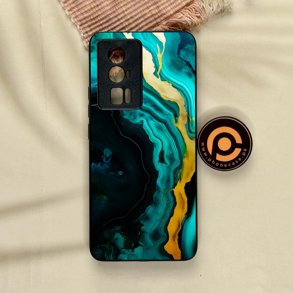 Xiaomi Redmi K60 Pro - Liquid Design 6 - Premium Metal Printed Soft Bumper Shock Proof Case
