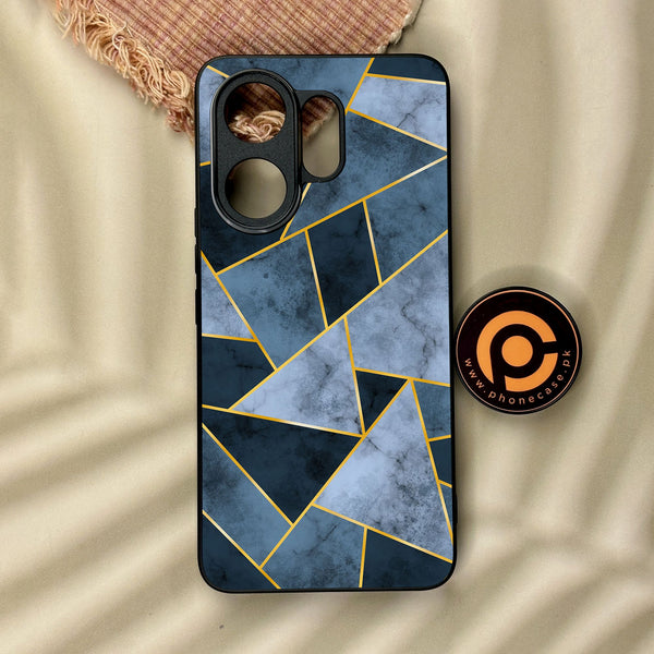 Vivo V60 - Geometric Design 3 - Premium Metal Printed Soft Bumper Shock Proof Case