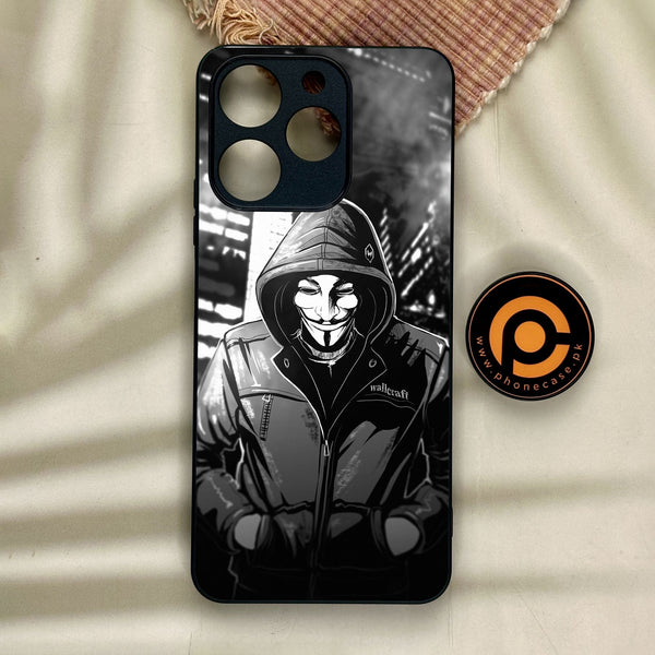 Realme Note 70 - Anonymous 2.0 Design 1 - Premium Metal Printed Soft Bumper Shock Proof Case