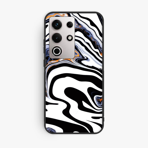 Itel S25 Ultra - Liquid Marble Design 10 - Premium Metal Printed Soft Bumper Shock Proof Case