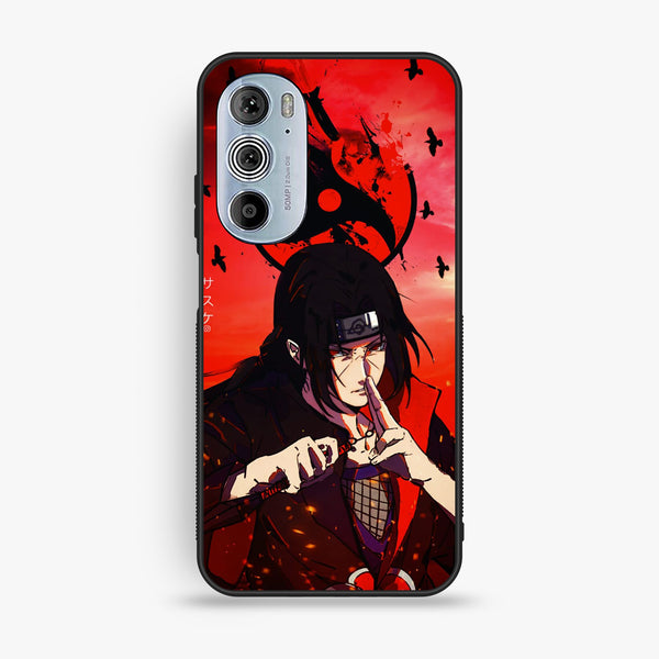 Motorola Edge 30 Pro - Uchiha Itachi - Premium Metal Printed Soft Bumper Shock Proof Case