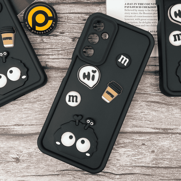 Samsung Galaxy A05s Cute 3D Briquette m&m icons Liquid silicon Case