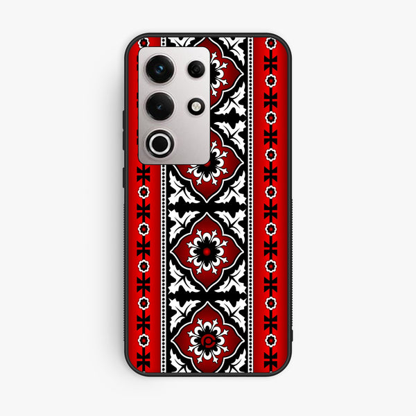 Itel S25 Ultra - Ajrak 1 - Premium Metal Printed Soft Bumper Shock Proof Case