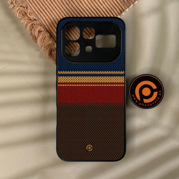 Infinix Note 60 Pro - Classic Weave Design 1 - Premium Metal Printed Soft Bumper Shock Proof Case