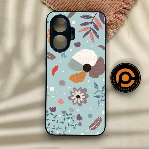 Xiaomi Redmi Turbo 4 Pro - Floral Series Design 5 - Premium Metal Printed Soft Bumper Shock Proof Case