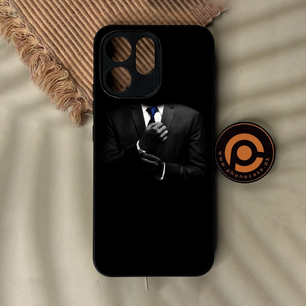 Oppo Reno 15F - Black Art Design 1 - Premium Metal Printed Soft Bumper Shock Proof Case