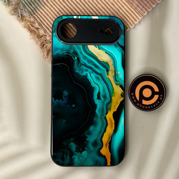 iPhone Air - Liquid Design 6 - Premium Metal Printed Soft Bumper Shock Proof Case