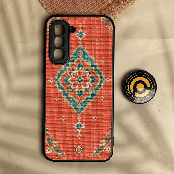 Phone Case - Classic Weave Design 18 - Premium Metal Printed Soft Bumper Shock Proof Case