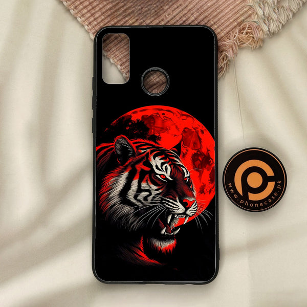 Honor 9X Lite - Tiger 2.0 Design 8 - Premium Metal Printed Soft Bumper Shock Proof Case
