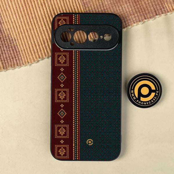 Google Pixel 11 Pro XL - Classic Weave Design 11 - Premium Metal Printed Soft Bumper Shock Proof Case
