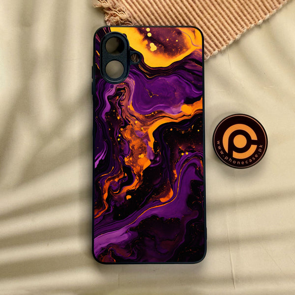 Samsung Galaxy A07 - Liquid Design 7 - Premium Metal Printed Soft Bumper Shock Proof Case