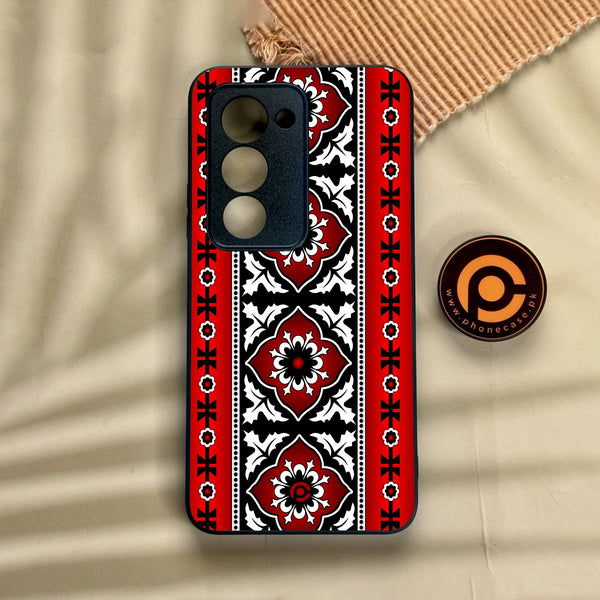Xiaomi Redmi 15 - Ajrak Design 1 - Premium Metal Printed Soft Bumper Shock Proof Case