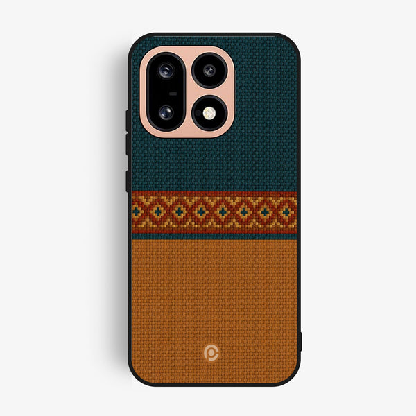 Oneplus 16 - Classic Weave Design 4 - Premium Metal Printed Soft Bumper Shock Proof Case