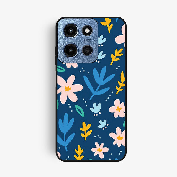 Motorola G Power 2025 - Colorful Flowers - Premium Metal Printed Soft Bumper Shock Proof Case