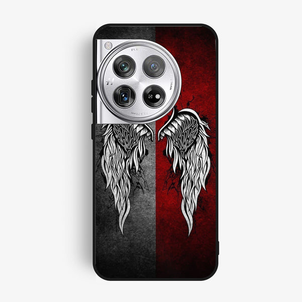 Oneplus 12 - Angel Wings Design 2 - Premium Metal Printed Soft Bumper Shock Proof Case