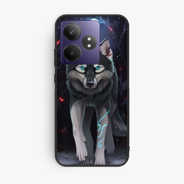 Realme GT 6 - Wolf Design 8 - Premium Metal Printed Soft Bumper Shock Proof Case