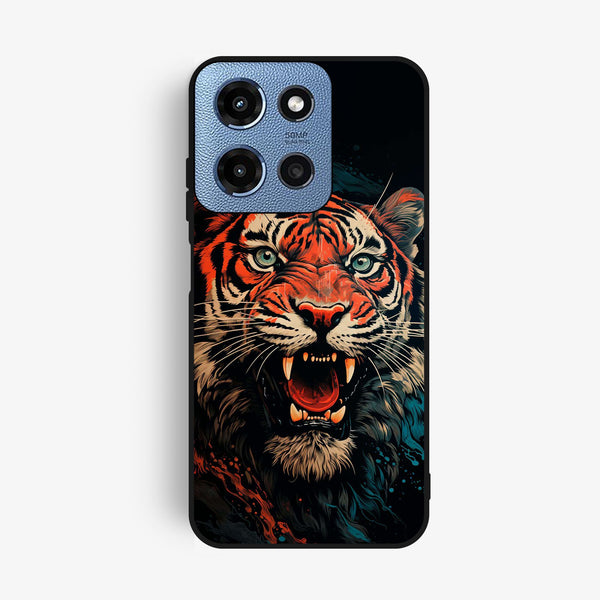 Motorola G Power 2025 - Tiger 2.0 Design 3 - Premium Metal Printed Soft Bumper Shock Proof Case