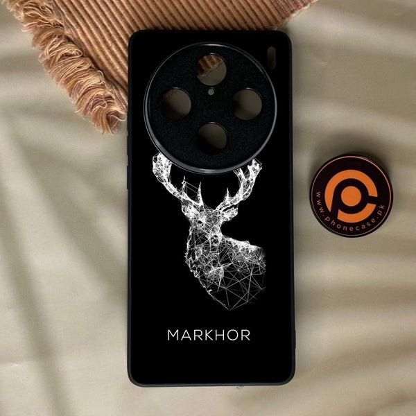 Vivo x100 Pro - Markhor Design 4 - Premium Metal Printed Soft Bumper Shock Proof Case