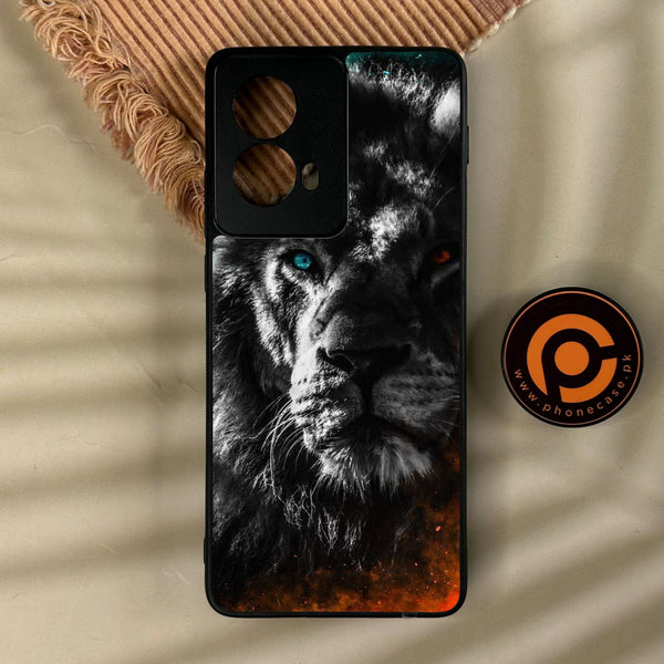 Motorola Edge 2024 - Tiger Design 3 - Premium Metal Printed Soft Bumper Shock Proof Case